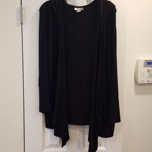 Black Style and co hooded cozy sweater in size XL